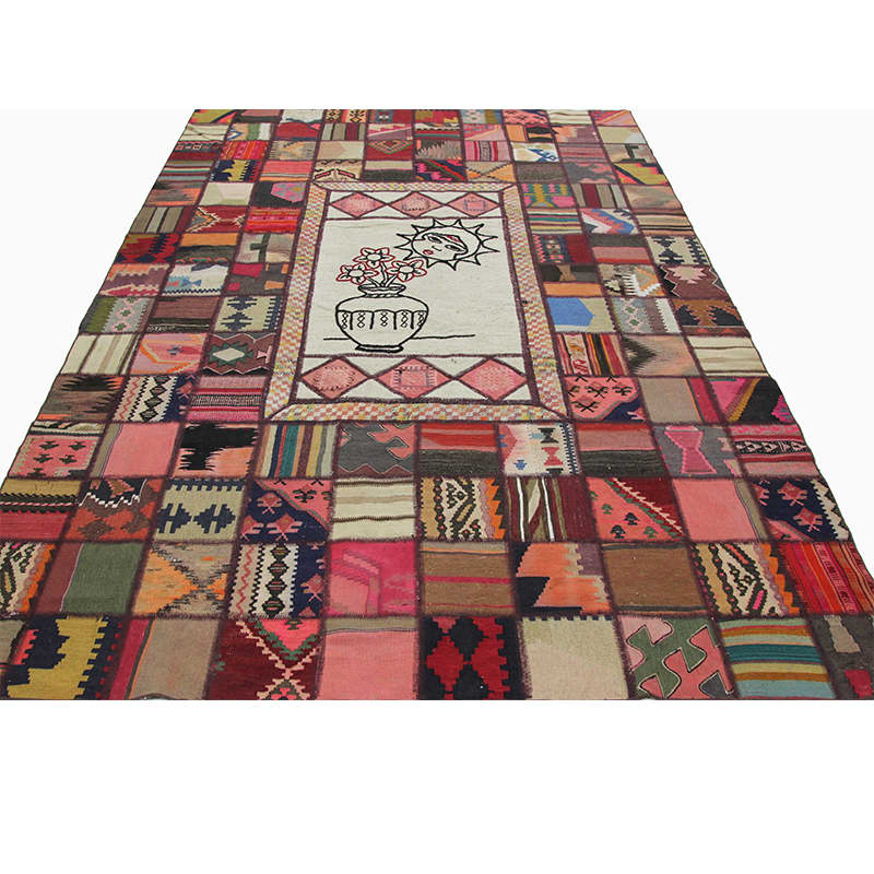 Patchwork Area Rug 6.8x10.0 110137