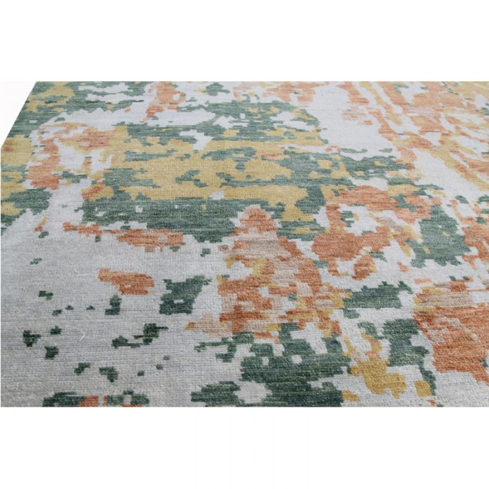 9x12 Green/Orange Modern Abstract Rug 500654 NEW AND ANTIQUE PERSIAN
