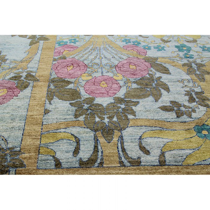 12x22 Blue/Gold Persian Sultanabad Rug 500707 NEW AND ANTIQUE PERSIAN