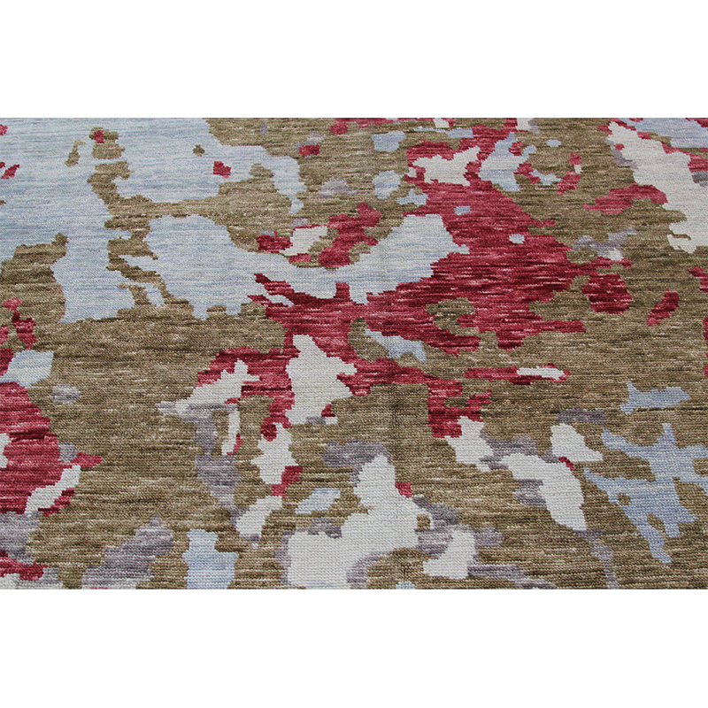 B501004 Modern Abstract Wool Area Rug 10.4x14.1