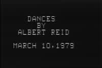 Dances by Albert Reid