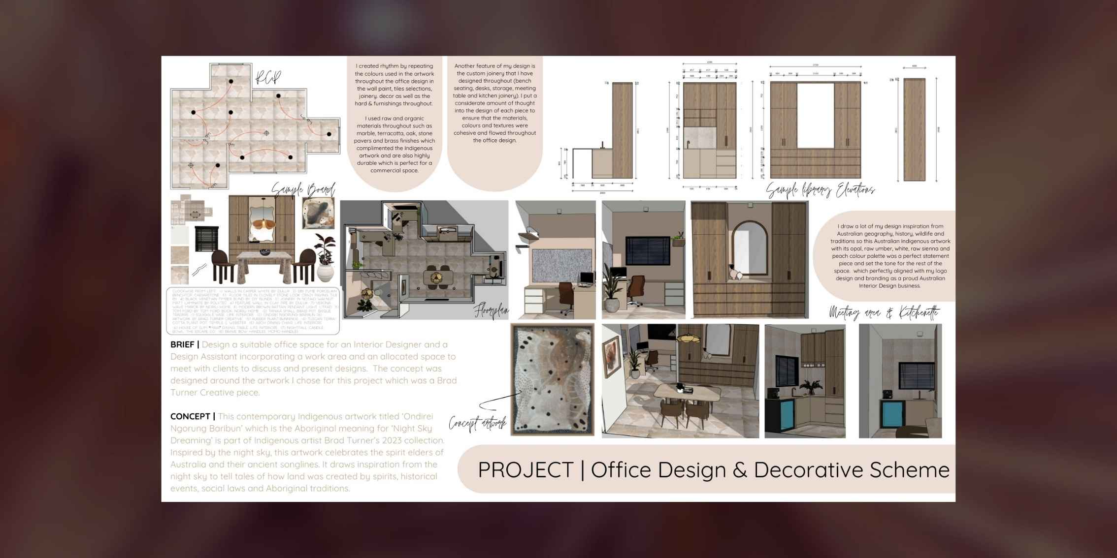Graduated IDI Student Amanda's Project Submission for DIA GOTYA Awards 2024 Interior Design GOTYA Awards