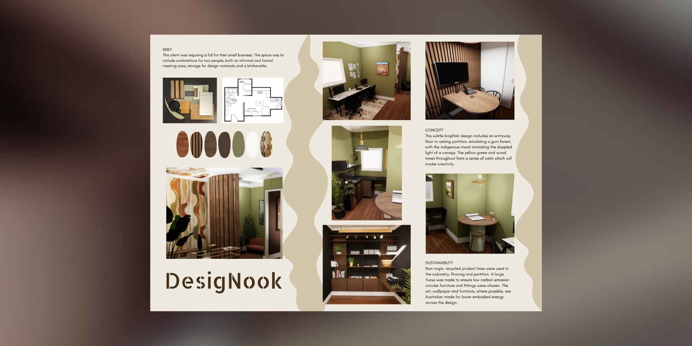 Graduated IDI Student Jac's Project Submission for DIA GOTYA Awards 2024 Interior Design GOTYA Awards