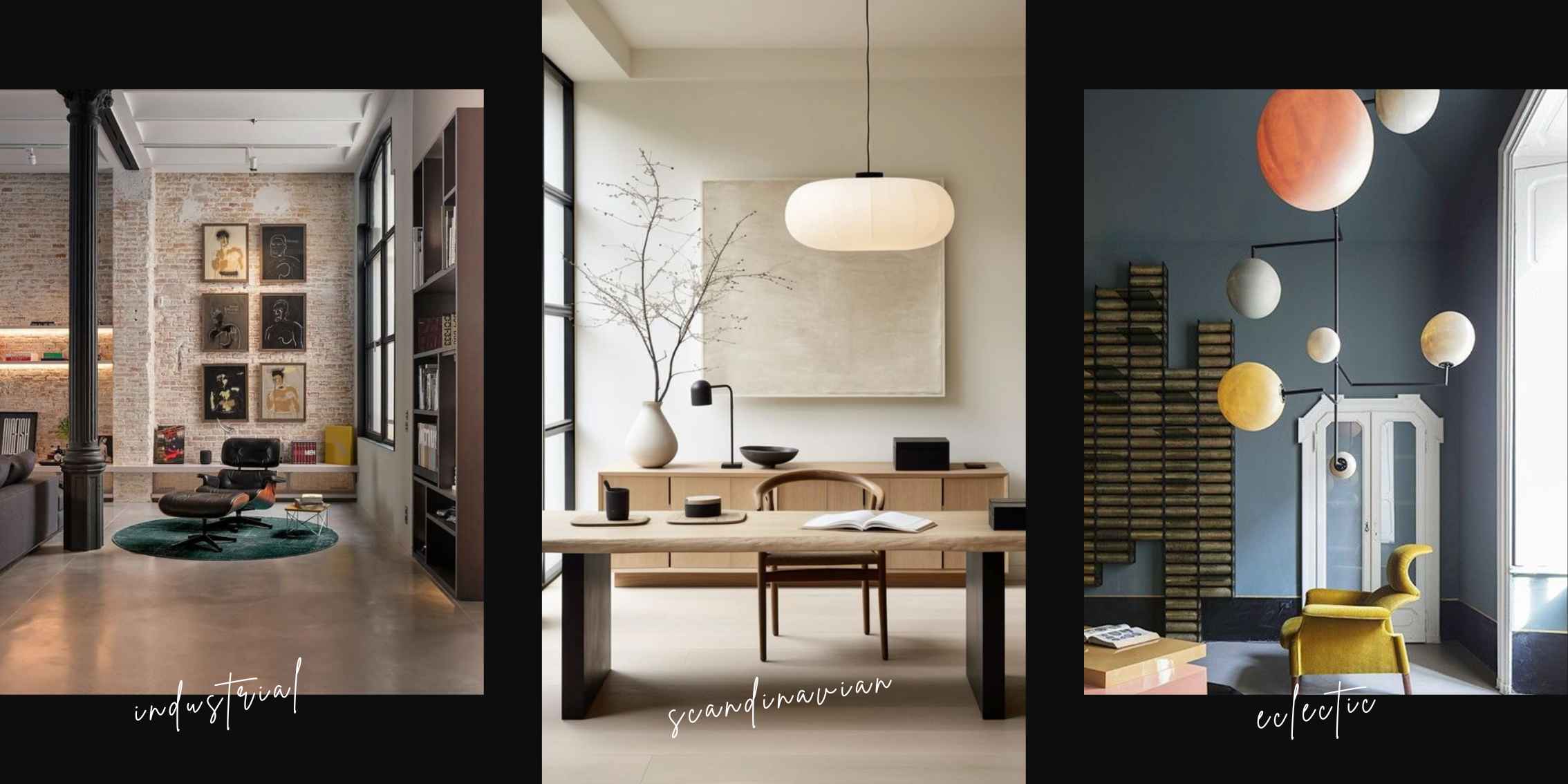 correlated colour temperature design styles industrial, scandinavian, eclectic design styles
