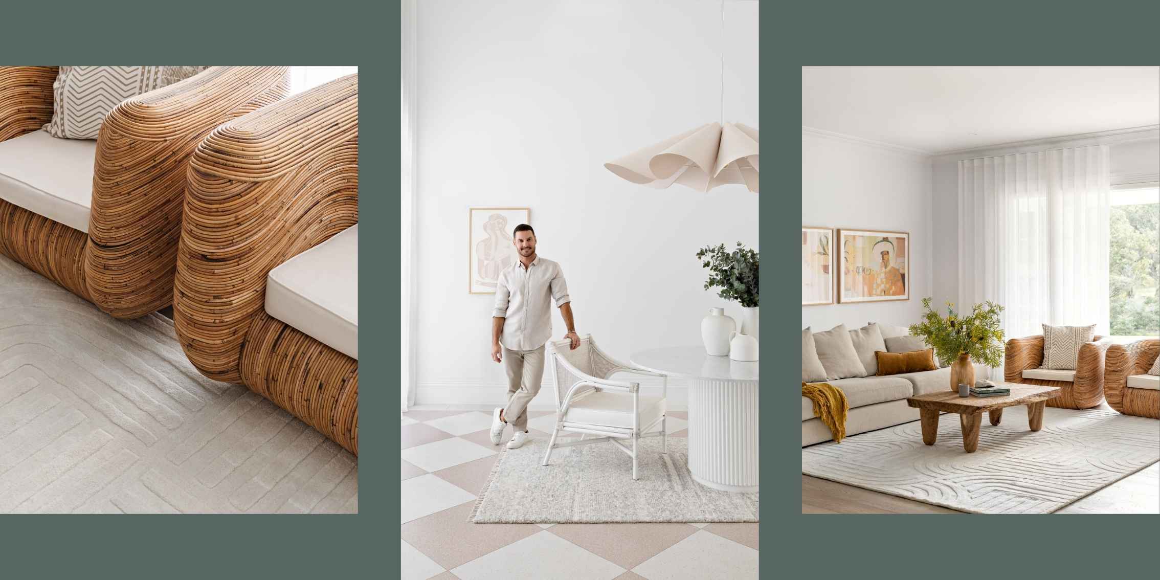 Unitex x Darren Palmer Rug Collection interior designer darren palmer the block