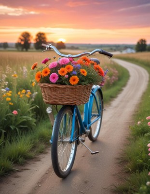Bicycle | Free Stock Photo | Illustration of a bike with training ...