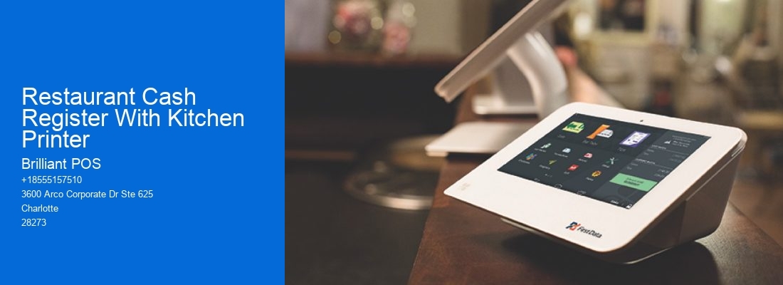 Restaurant Cash Register With Kitchen Printer