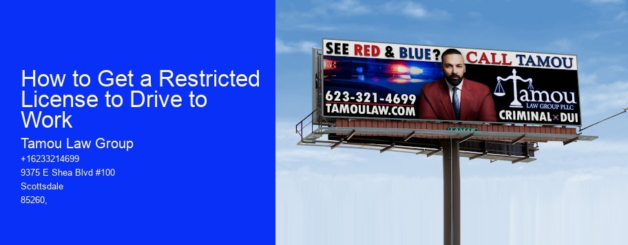 How to Get a Restricted License to Drive to Work