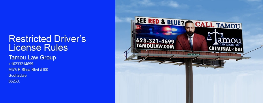 Restricted Driver’s License Rules