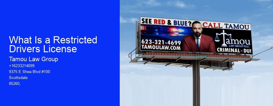 What Is a Restricted Drivers License