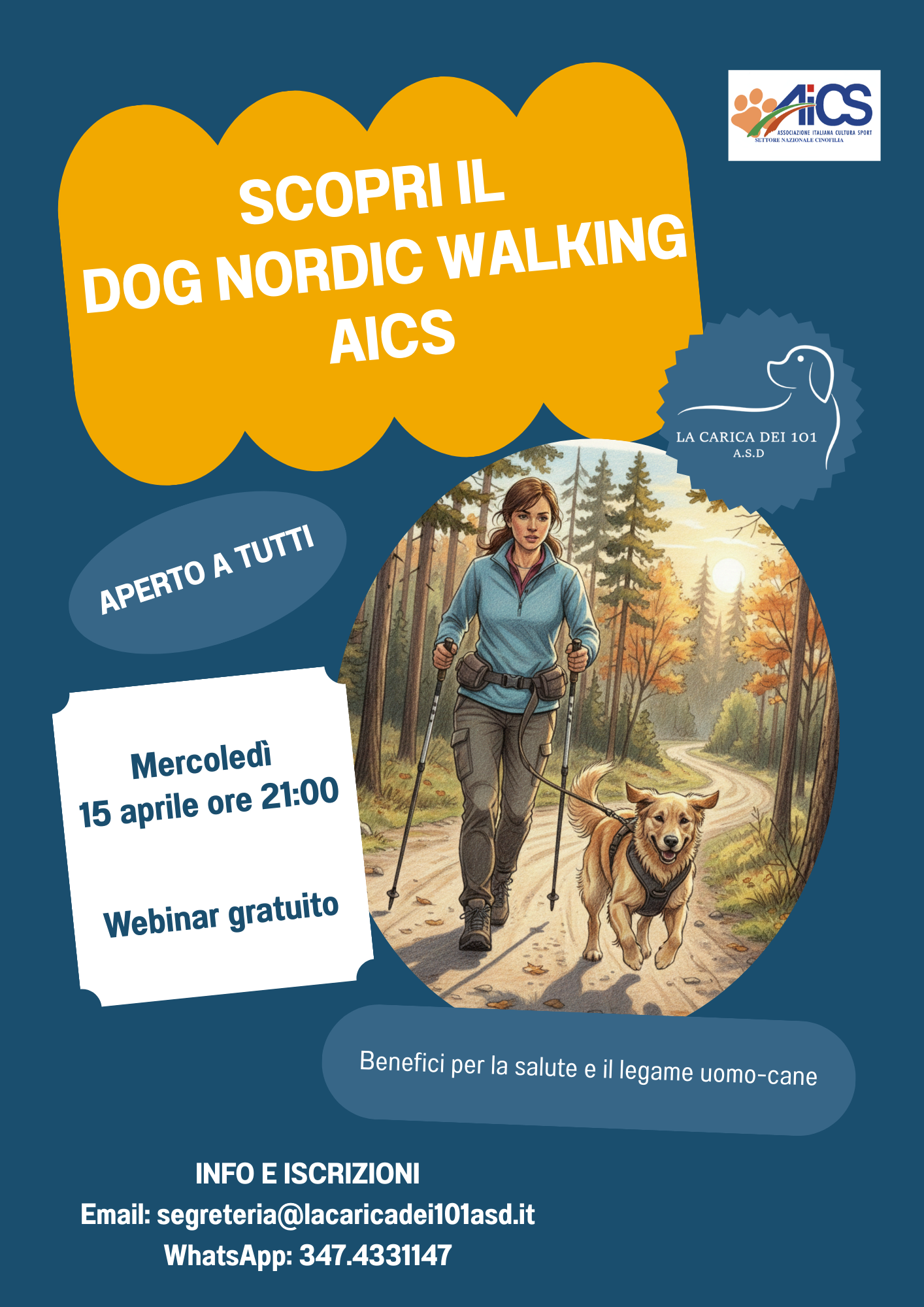 Scopri il Dog Nordic Walking AICS