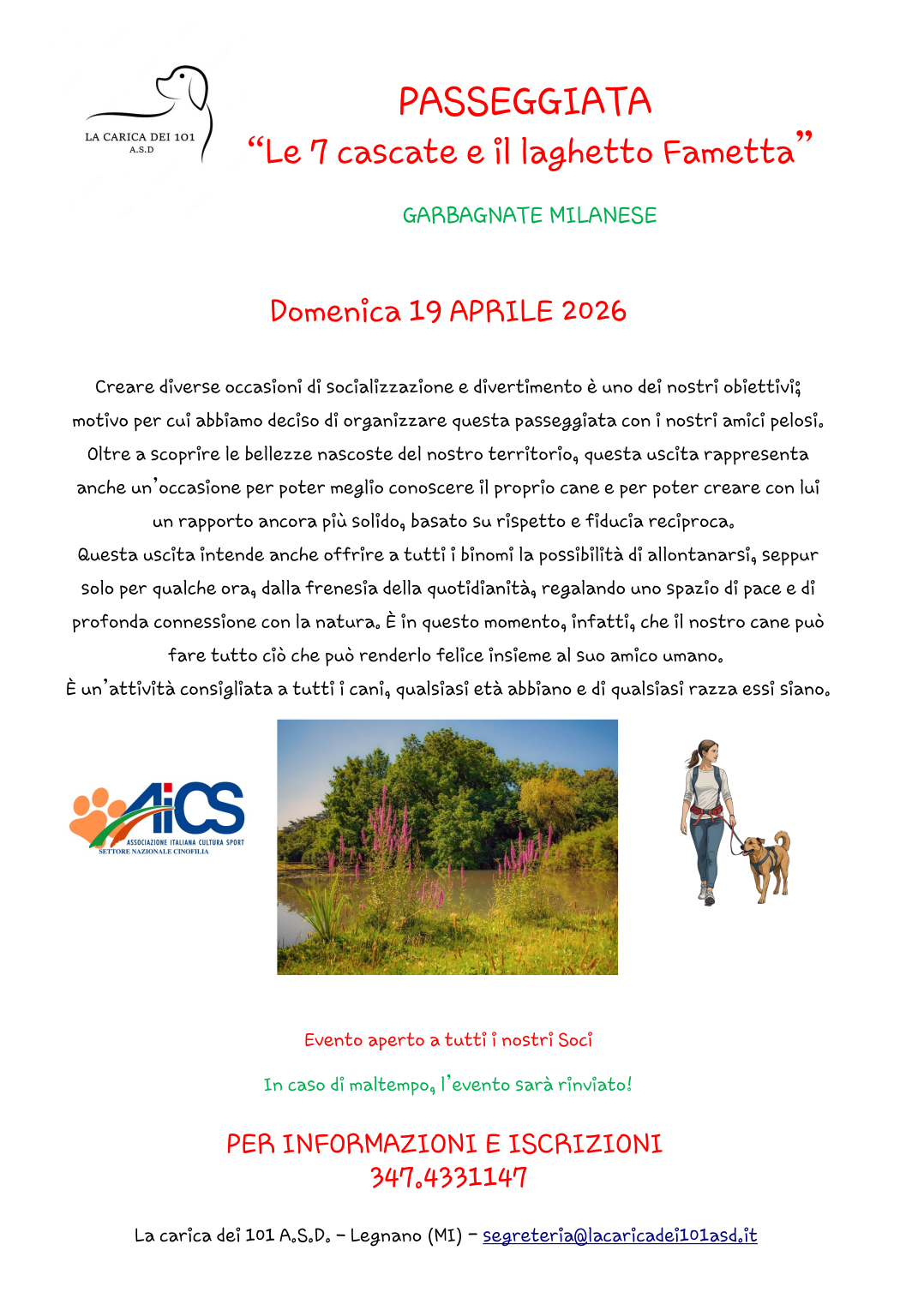 Passeggiata "Le 7 cascate e il laghetto Fametta"