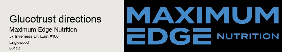 glucotrust directions