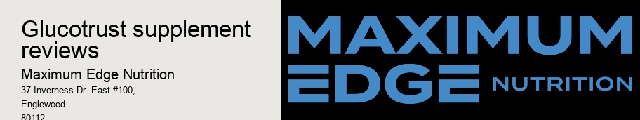 glucotrust supplement reviews