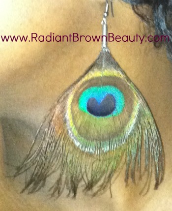peacock earrings
