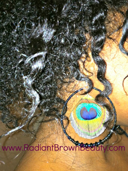 proud peacock earrings