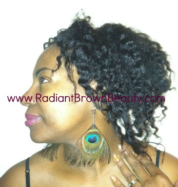 peacock feather earrings