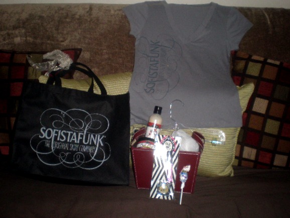 Inside Sofistafunk swag bag