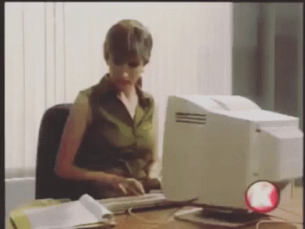 Image result for funny typing on computer using return