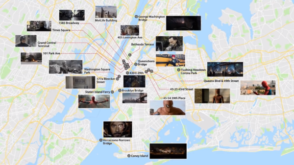 A Lively Video Map of New York City Showing Exactly Where Each Marvel Cinematic Universe Event Occurred