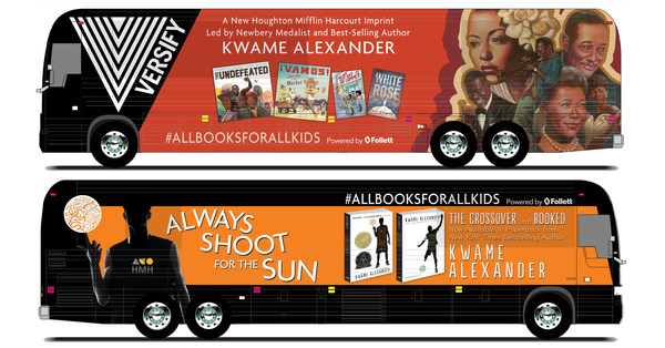 HMH Books & Media Introduces Kwame Alexander's Versify Imprint with Multi-Author Bus Tour