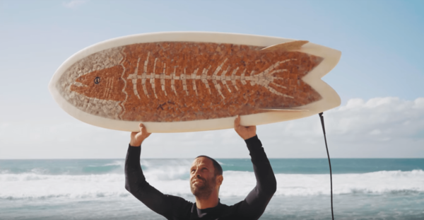 Jack Johnson Surfs a Board Made From Thousands of Cigarette Butts