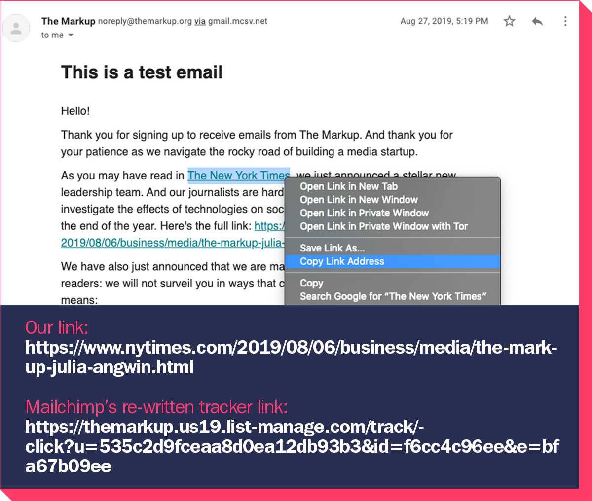 After we disabled link tracking, our URLs were still being re-written.
