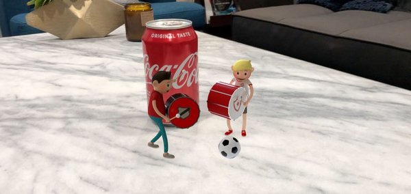 Coca-Cola cans activate animated stories in AR