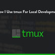 How I Use tmux For Local Development