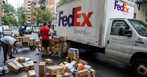 1.5 Million Packages a Day: The Internet Brings Chaos to N.Y. Streets 