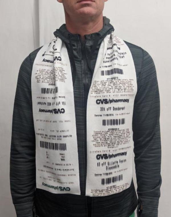 CVS Receipt Scarf 