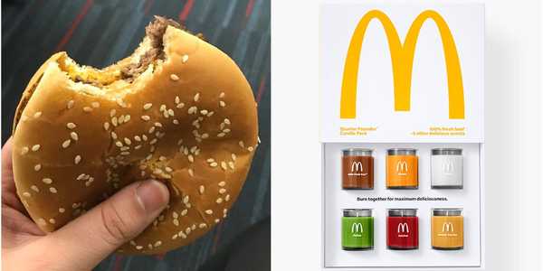 McDonald's launched a new scented candle pack that's supposed to smell like a Quarter Pounder when burned together