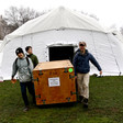Massive field hospital for coronavirus patients going up in Central Park