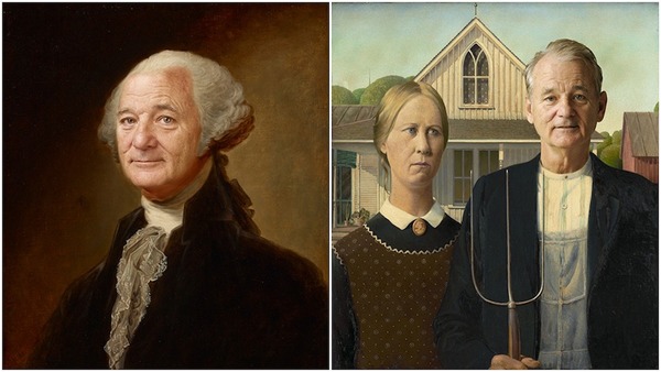 Artist Adds Bill Murray's Face to Famous Paintings