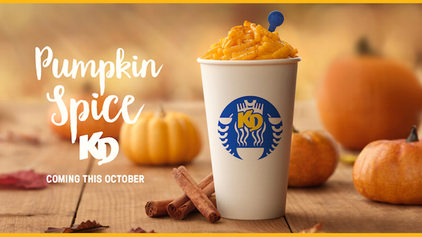 Pumpkin Spice Kraft Mac and Cheese