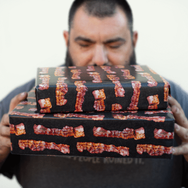 Bacon Scented Gift Wrapping Paper // Manly Man Co®