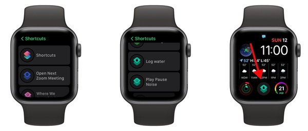 Setting a single shortcut as a complication.