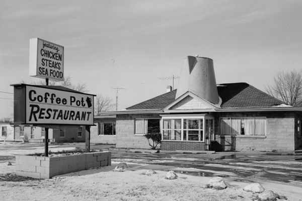 The Campy History Of Giant Roadside Coffee Pots