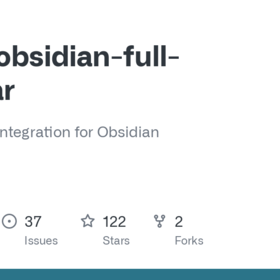 GitHub - davish/obsidian-full-calendar: Full Calendar integration for Obsidian