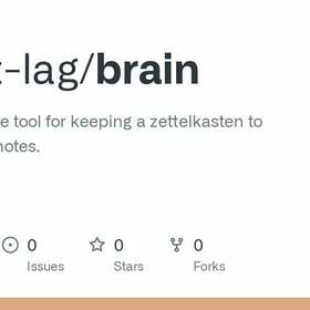 Brain: A Zettelkasten software for terminal users : PersonalKnowledgeMgmt