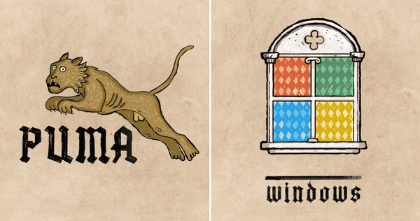 Artist Reimagines Popular Logos As Medieval Brands