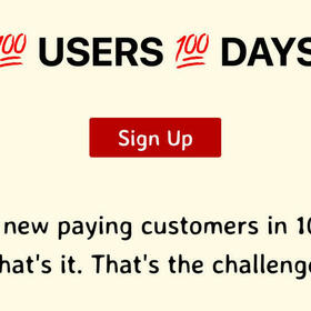 100 users 100 days