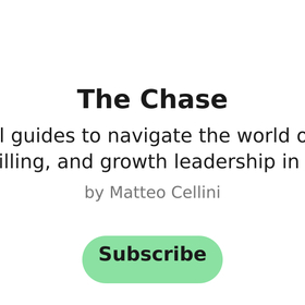 The Chase | Matteo Cellini | Substack