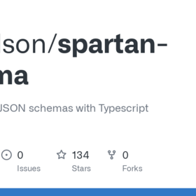 GitHub - ar-nelson/spartan-schema: Ultra-minimal JSON schemas with Typescript inference