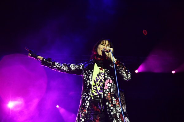 Karen O performs with the Yeah Yeah Yeahs at the Growlers 6 festival at the LA Waterfront on October 28, 2017 in San Pedro, California. | Matt Cowan/Getty Images