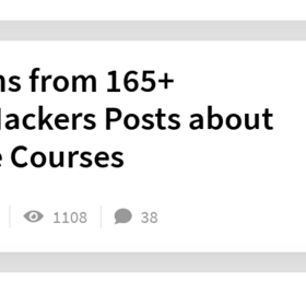 Lessons from 165+ IndieHackers Posts about Online Courses