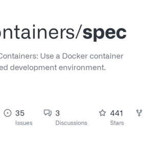 GitHub - devcontainers/spec: Development Containers: Use a Docker container as a full-featured development environment.