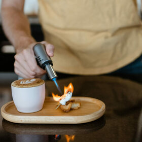 Have A Cardamom Cocoa Cappuccino By A Croissant Campfire