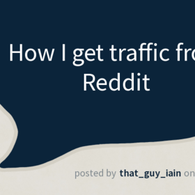 How I get traffic from Reddit