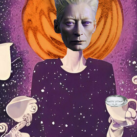 Tilda Swinton Saw God In Her Own Latte Art Portrait